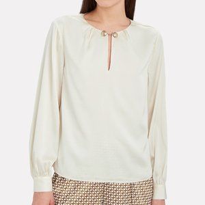 INTERMIX Gina Keyhole Blouse